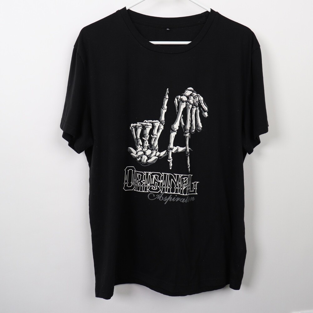 Los Angeles Skeleton Hand Sign T Shirt size XL